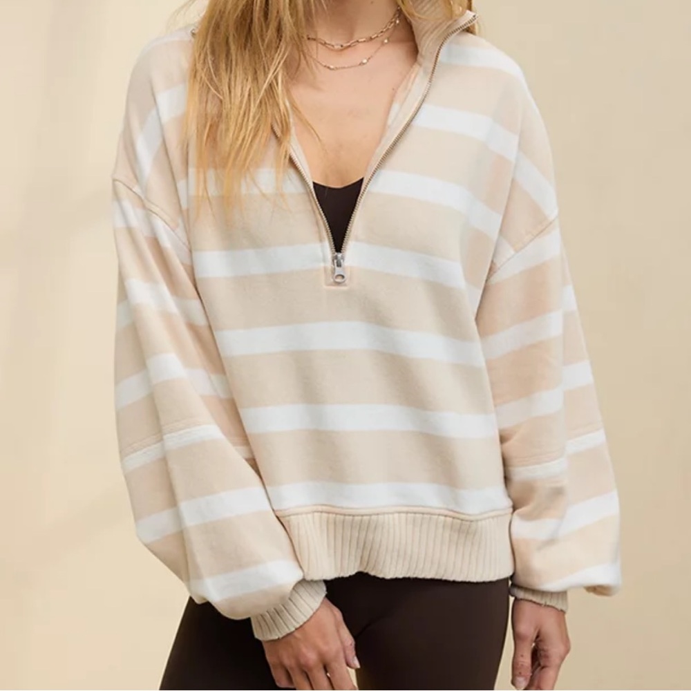 Aerie Sun's Out Quarter Zip Sweatshirt